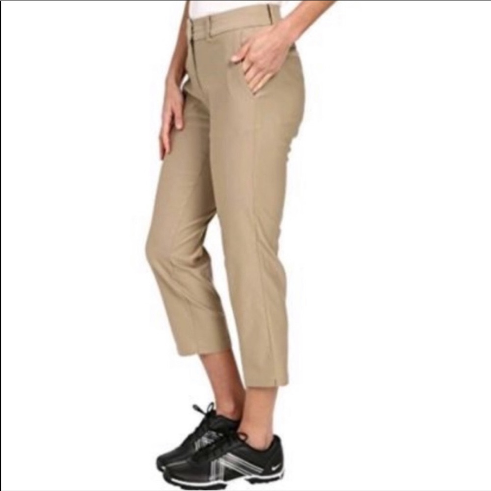 Nike Dri-Fit Tan short/capri style